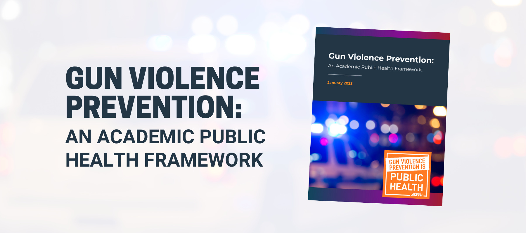 Gun Violence Prevention - An academic public health framework