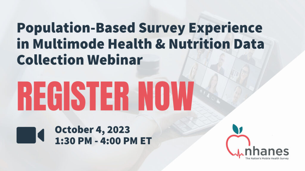 NHANES Webinar October 4 2023