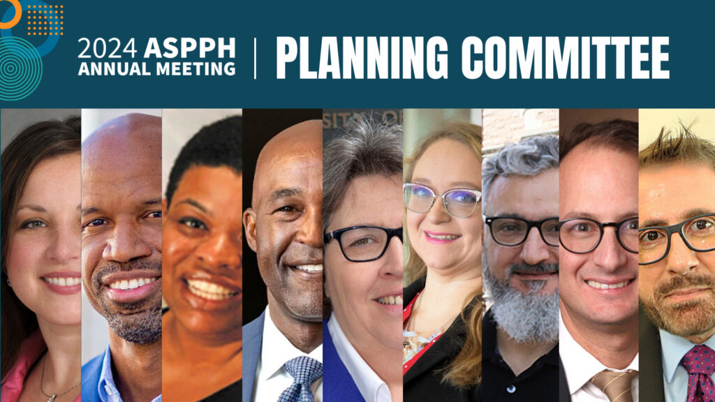 A collage of faces of the ASPPH 2024 Annual Meeting Planning Committee