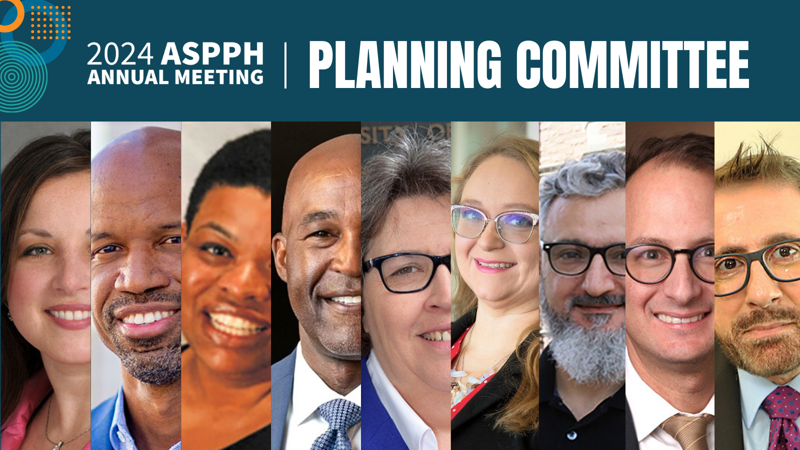 A collage of faces of the ASPPH 2024 Annual Meeting Planning Committee