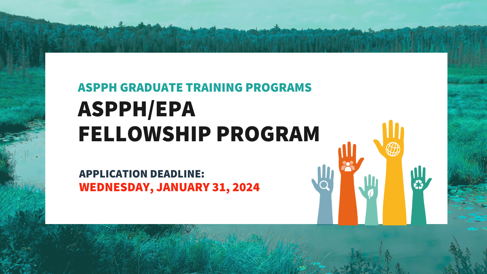 Graphic for 2024 ASPPH/EPA Fellowship Program cycle