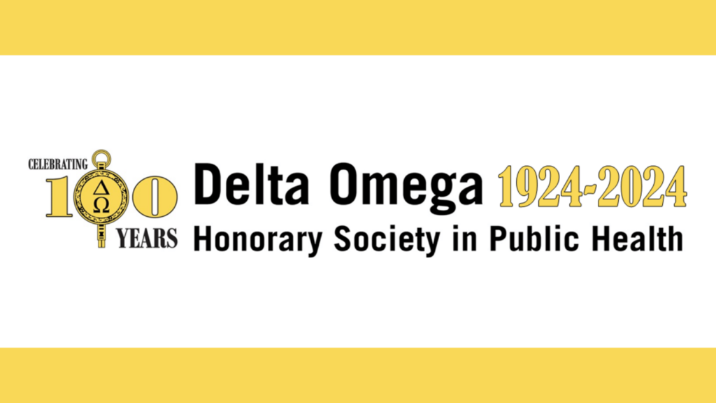 Delta Omega Celebrating 100 Years graphic
