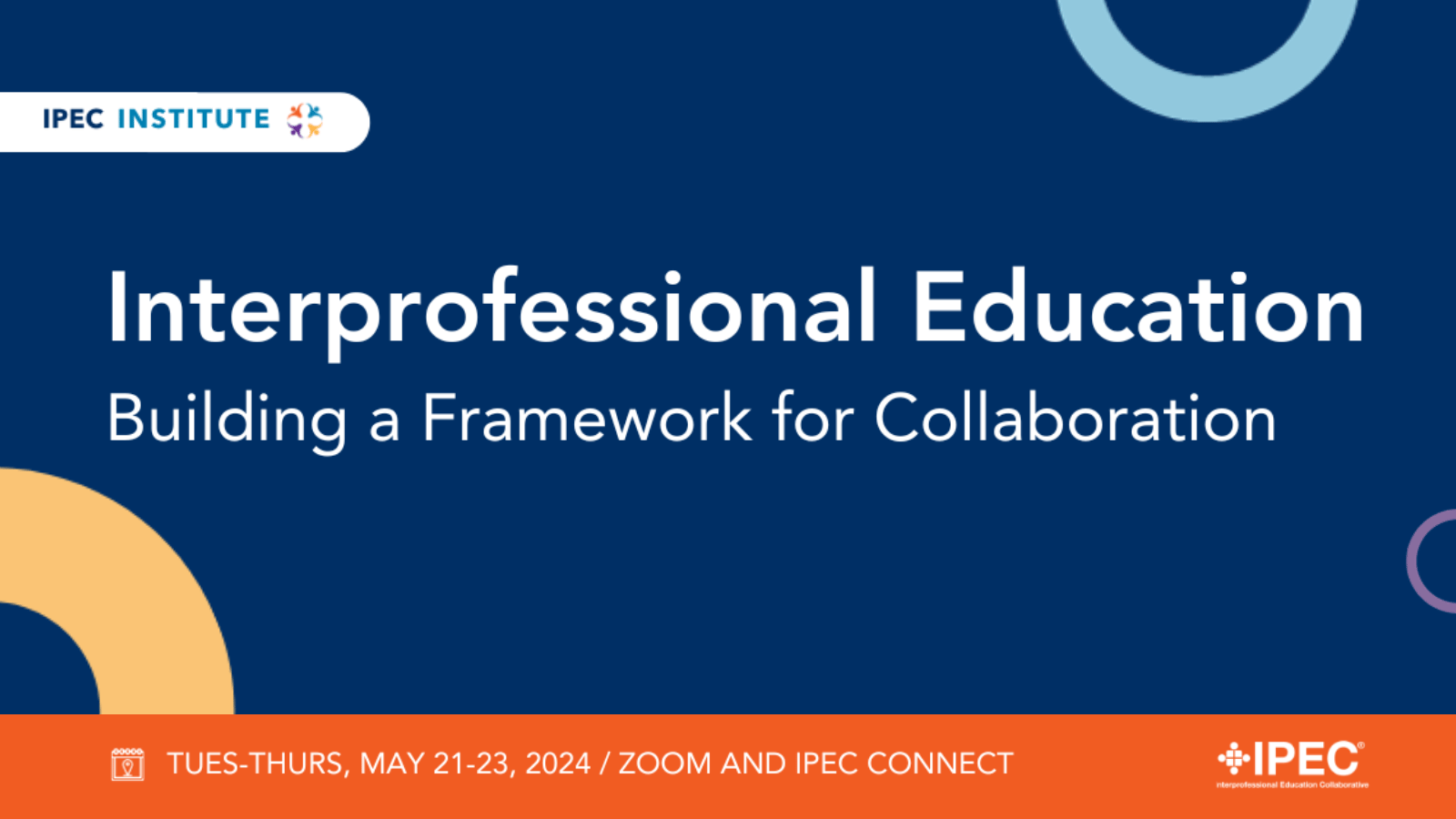 IPEC institute reminder to register by March 31