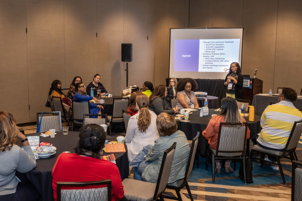 group image of ASPPH appointees listening to a talk