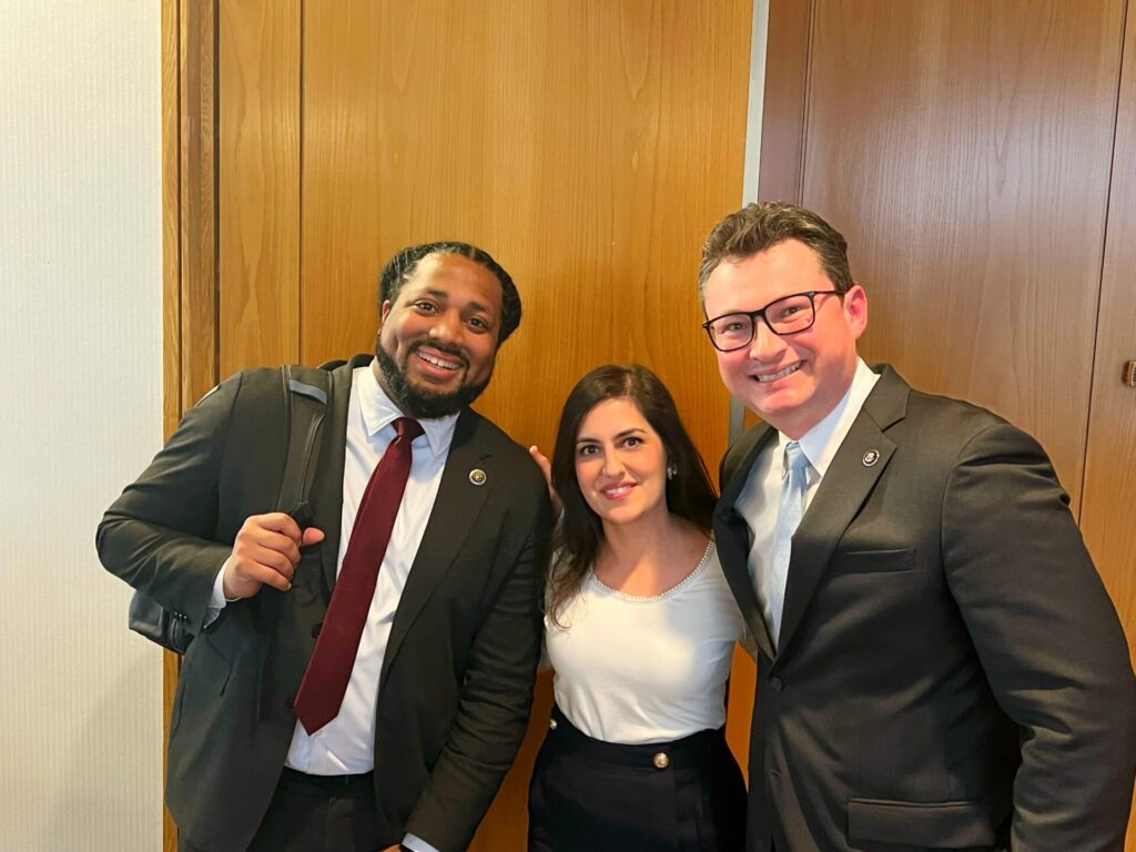 White House OGVP Deputy Directors Greg Jackson and Rob Wilcox with  ASPPH's Director of Advocacy, Beeta Rasouli