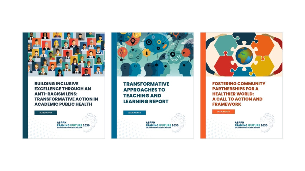 all three Framing the Future report cover pages