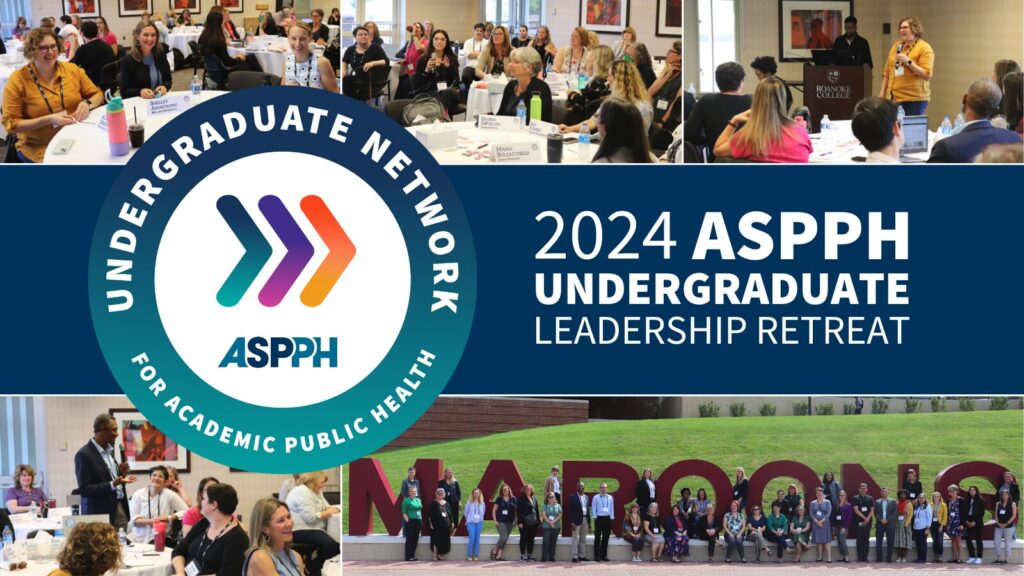 2024 ASPPH Undergraduate Leadership Retreat showcasing discussions and group activities with attendees, highlighting the Undergraduate Network for Academic Public Health