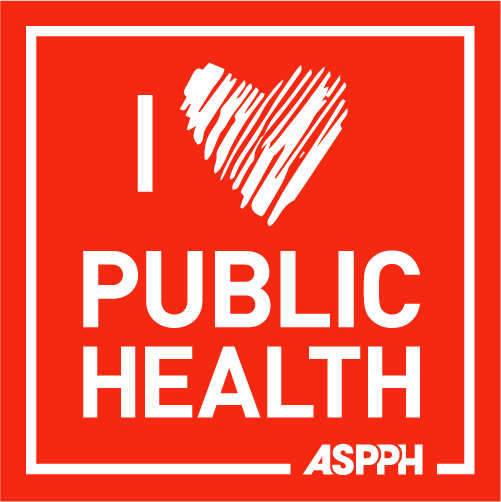 I heart public health aspph logo