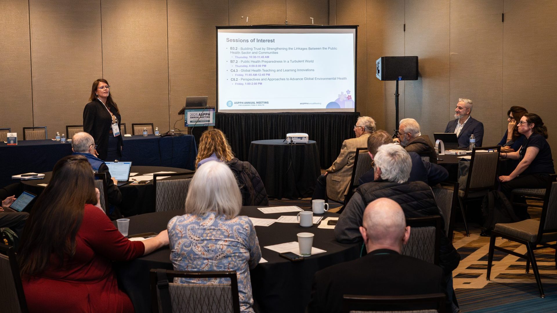 Presentation being given to an audience