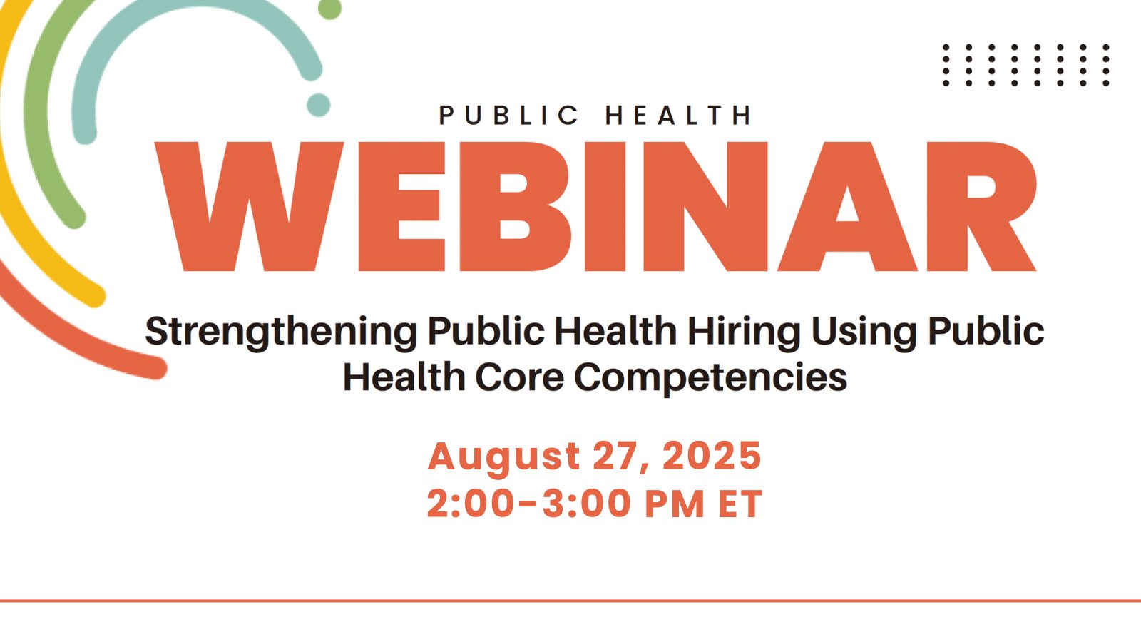 Public Health Webinar August 27