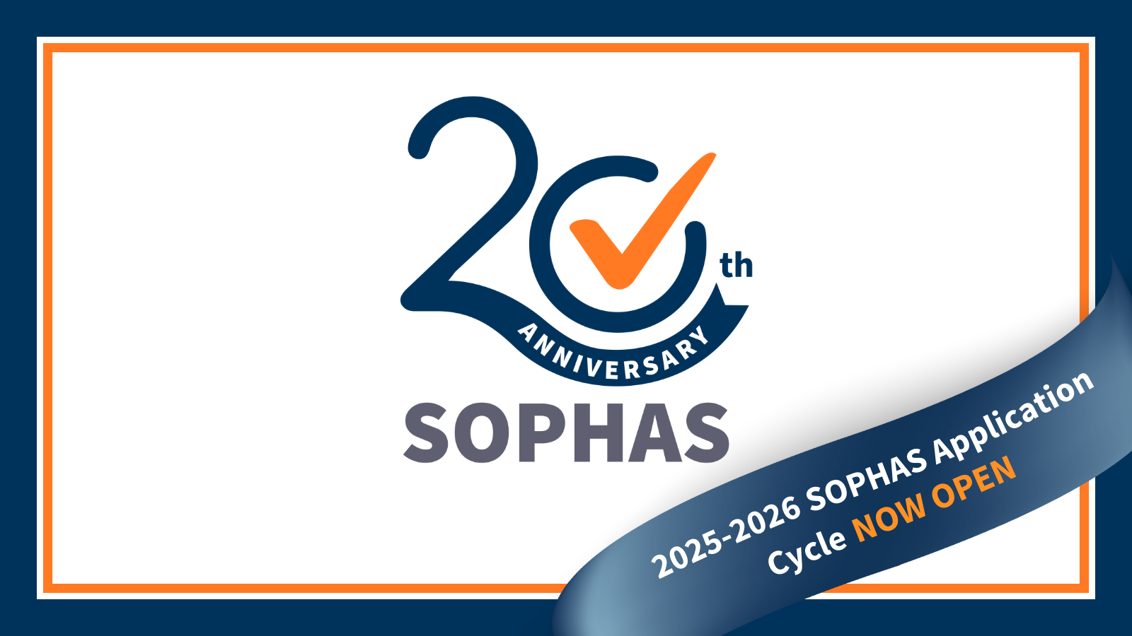 SOPHAS 20th anniversary and Applications Now Open