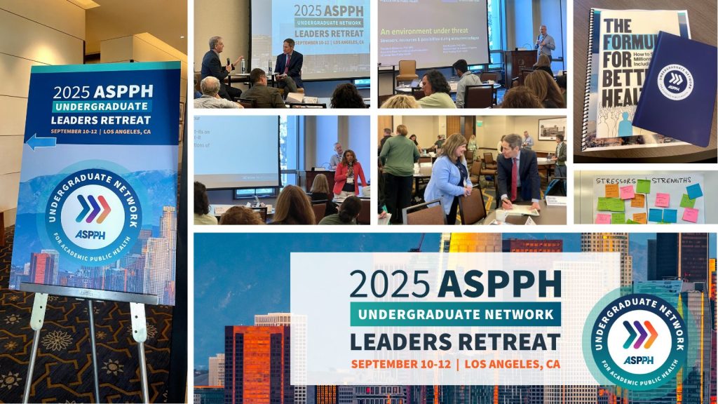 2025 ASPPH Undergraduate Leaders Retreat collage