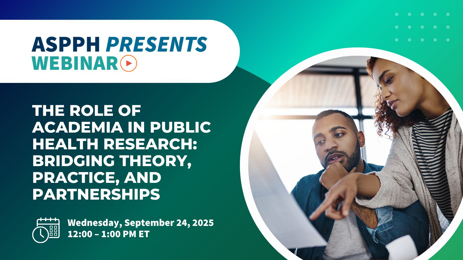 ASPPH Presents September 24 Webinar