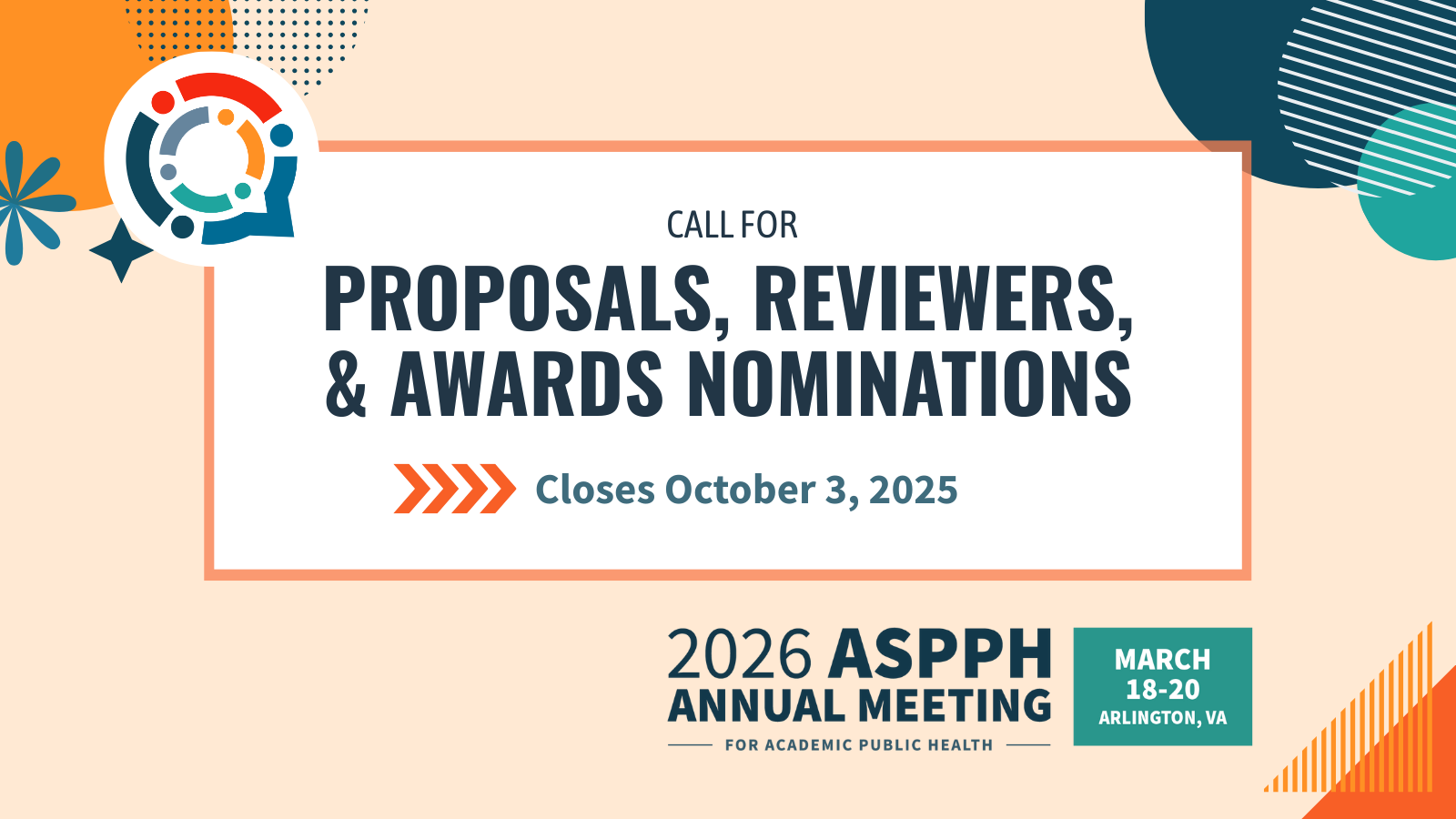 Proposals Reviewers and Awards Nominations Close Oct 3