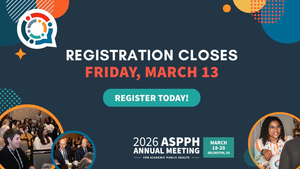Registration Closes March 13 for 2026 ASPPH Annual Meeting