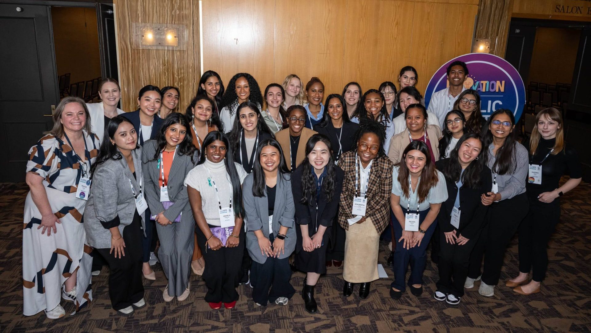 A group of students standing together