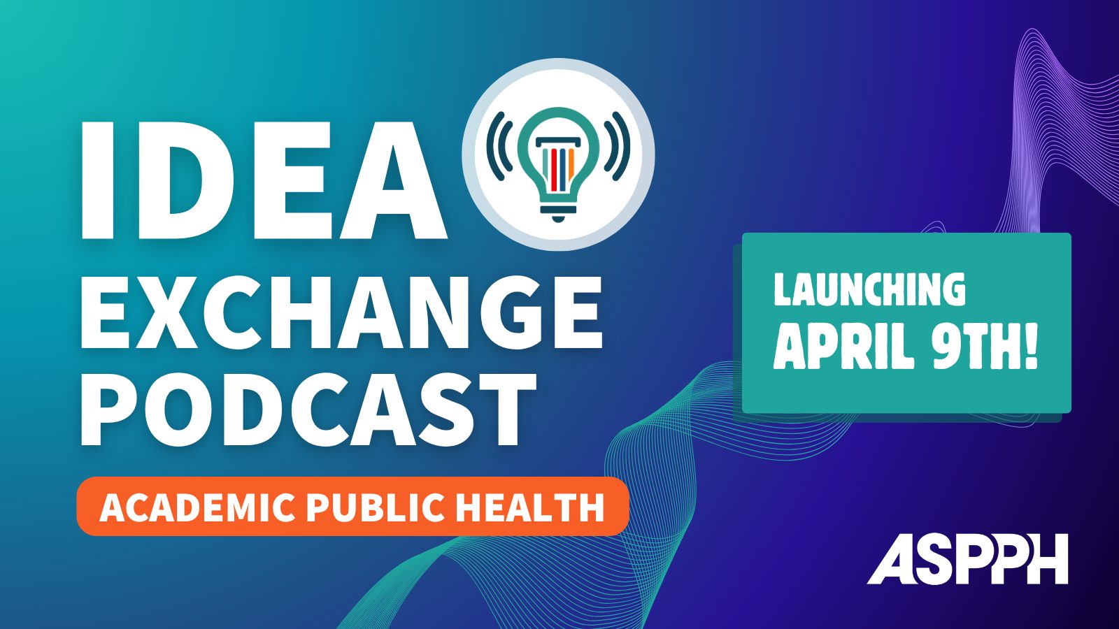 IDEA Exchange Podcast - Launching April 9th ASPPH logo