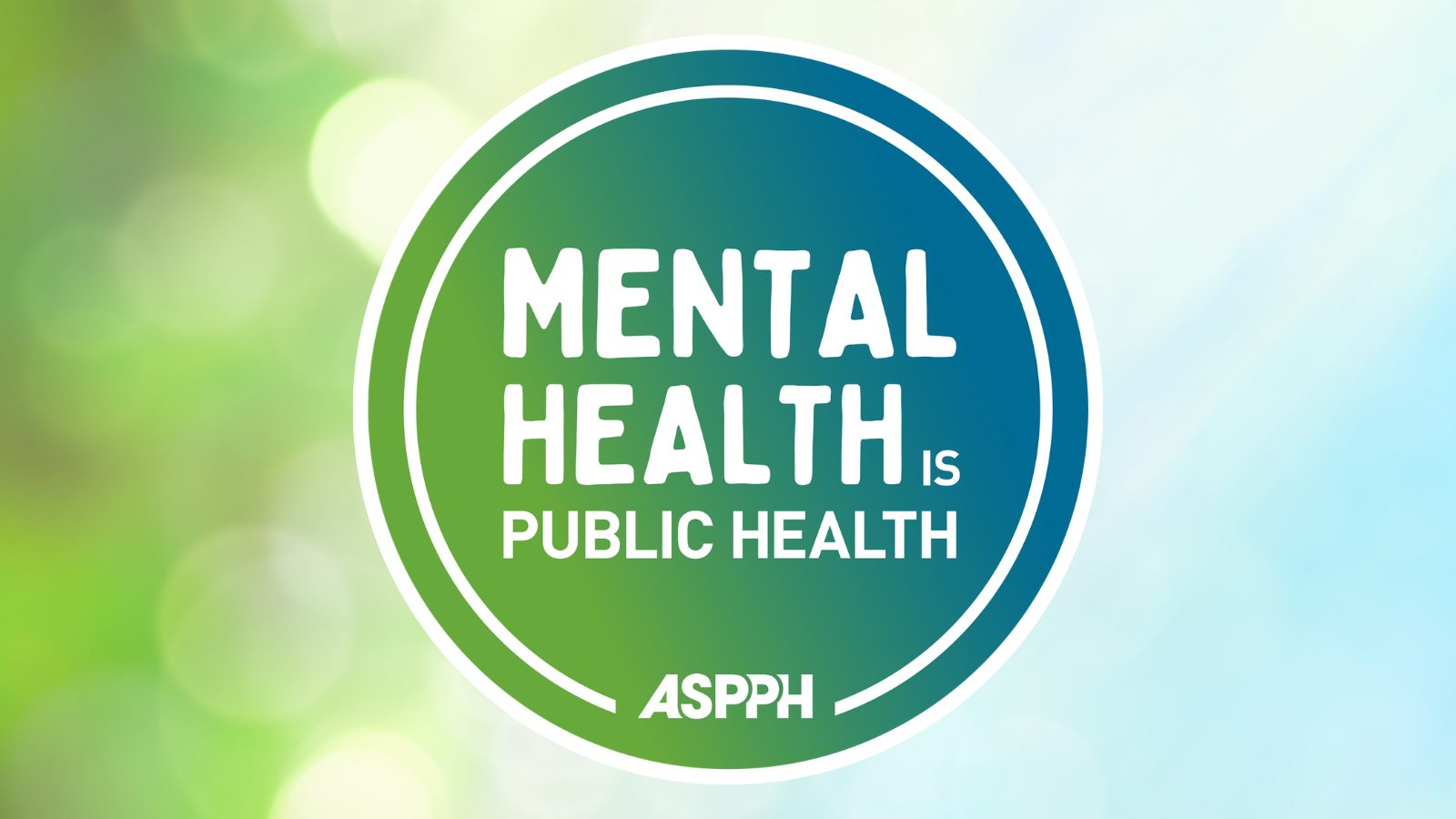Mental health is public health aspph logo