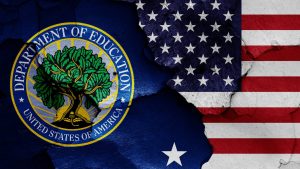 Department of Education Logo with American Flag