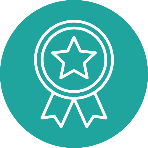 Icon of award badge/ribbon