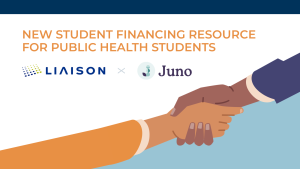New Student Financing Resource for Public Health Students with image of a handshake
