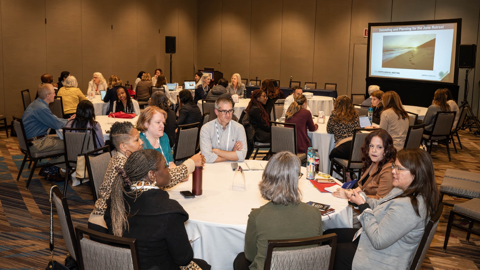 Group of public health professionals discussing
